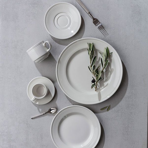 Тарелка «Бид»;фарфор;D=30см;белый