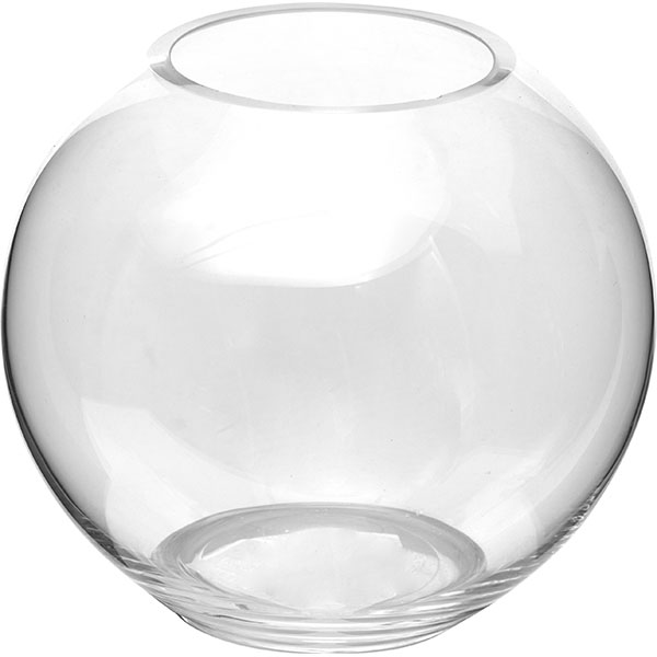 Ваза-шар;стекло;3л;D=180/85,H=170мм;прозр.