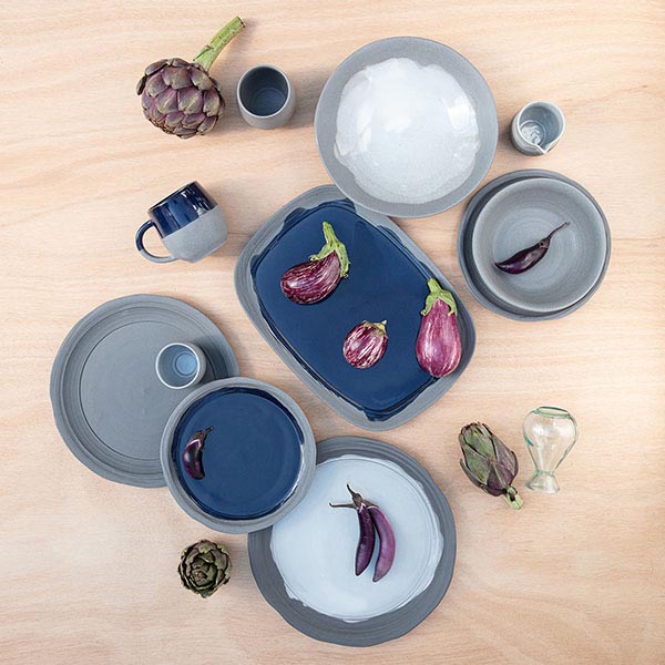 Тарелка «Нау» мелкая;керамика;D=210,H=18мм;серый,серый