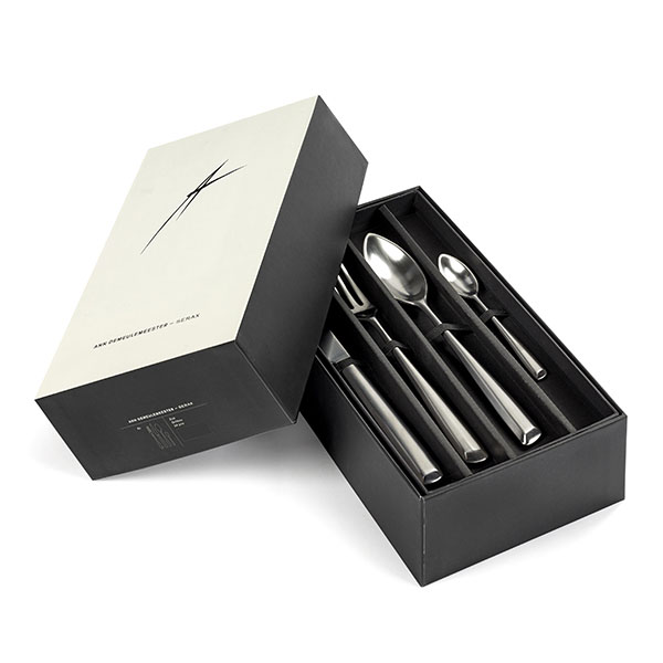 Набор столовых приборов «Зоуи» подарочный[24шт];сталь нерж.;матовый