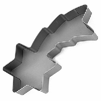 Форма для выпечки «Рождеств.звезда»;сталь,антиприг.покр.;,H=45,L=390,B=175мм;серый