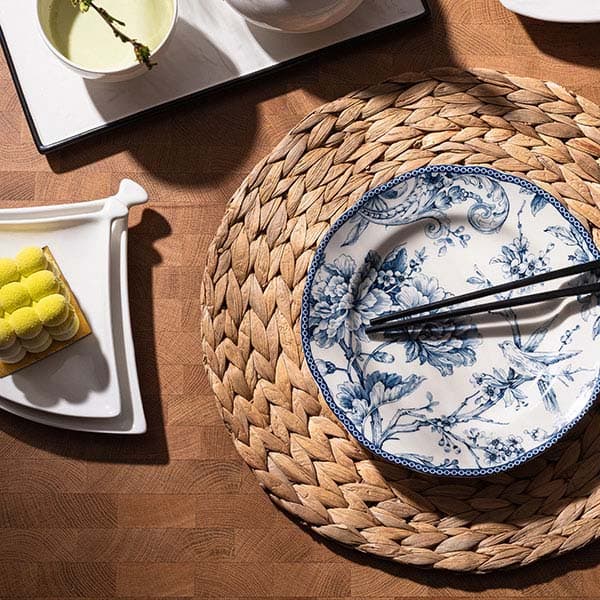 Блюдо «Кунстверк» веер;фарфор;,H=15,L=200,B=130мм;белый