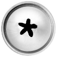 Насадка кондитерская «5-конечная звезда»;сталь нерж.;D=22/10,H=30мм;металлич.