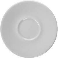 Блюдце «Паула»;фарфор;D=14/5,H=2см;белый