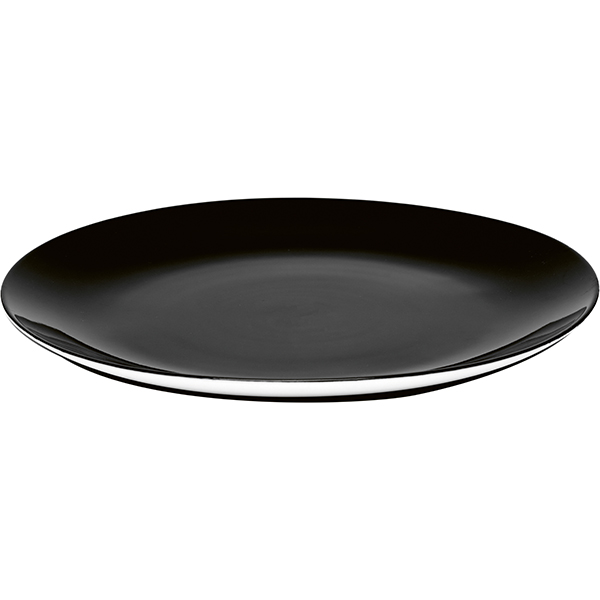 Тарелка «Де»;фарфор;D=28см;черный