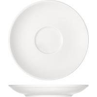 Блюдце «Опшенс»;фарфор;D=120/37,H=13мм;белый