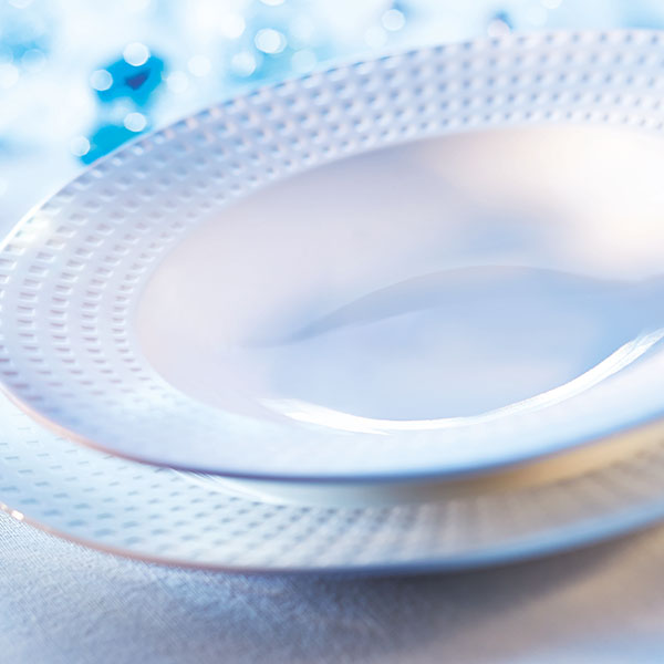 Тарелка для пасты «Сатиник»;фарфор;0,55л;D=31,H=5см;белый