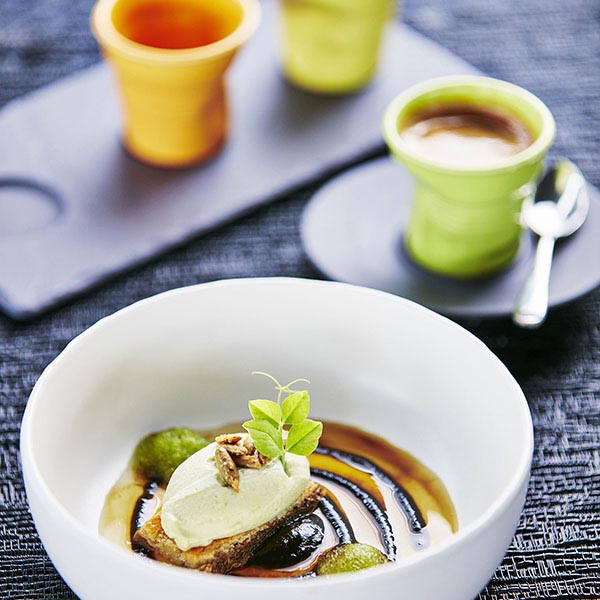 Блюдо для подачи «Базальт»;керамика;D=40,L=250,B=117мм;черный,матовый