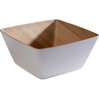 Салатник «Фрида»;пластик;3,5л;,H=12,L=25,B=25см;белый,бежев.