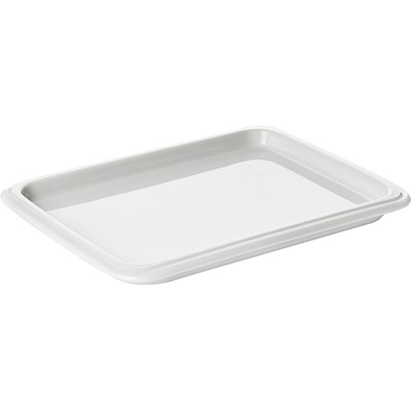 Гастроемкость GN 1/2;фарфор;,H=20,L=325,B=265мм;белый