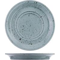 Блюдце «Лайфстиль»;фарфор;D=17см;мятно-бирюз.