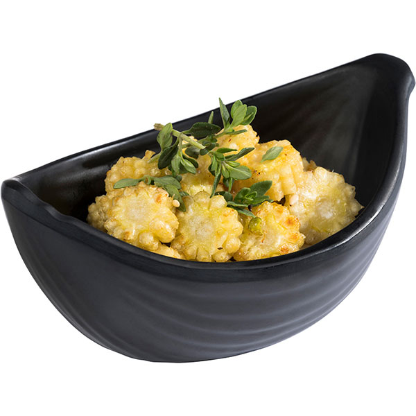 Салатник для комплимента «Мини Лиф»;пластик;60мл;,H=45,L=105,B=65мм;черный