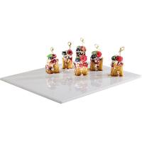 Поднос сервировочный прямоугольный «Зеро» на нескользящих ножках;пластик;,L=32,5,B=17,6см;белый