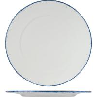Тарелка «Блю Дэппл» для презентаций;фарфор;D=305,H=15мм;белый,синий