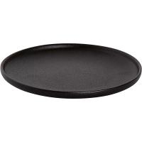 Тарелка «Юниверс»;фарфор;D=19см;черный