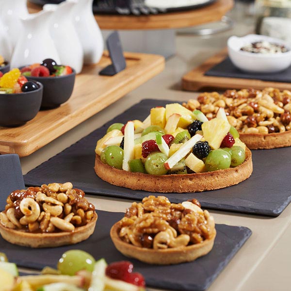 Блюдо для подачи «Базальт»;керамика;,L=40,B=30см;черный,матовый