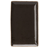 Блюдо «Крафт Грэй» прямоугольное;фарфор;,H=24,L=270,B=168мм;серый