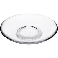 Блюдце «Бейзик»;стекло;D=137,H=20мм;прозр.