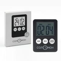 Таймер электронный «Соломон» на магните ;,H=7,L=53,B=70мм;черный