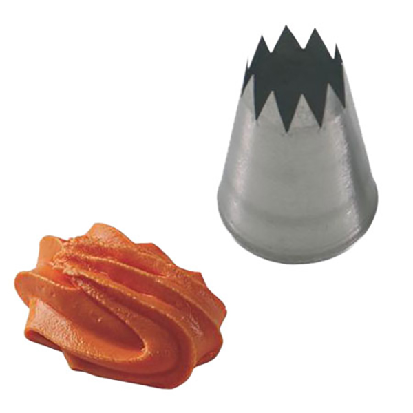 Насадка кондитерская «Открытая звезда»[5шт];сталь нерж.;D=35/14,H=55мм