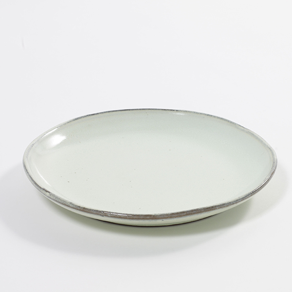 Тарелка «Аква»;керамика;D=22,H=3см;св.зелен.