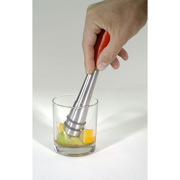 Мадлер;сталь нерж.,абс-пластик;D=3,L=23см;серебрист.,оранжев.