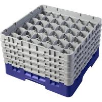 Кассета для бокалов 36 ячеек Dmax=73,Hmax=257мм;полипроп.;,H=30,8,L=50,B=50см;синий