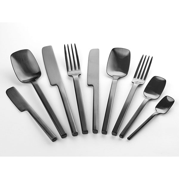 Вилка столовая «Хеи»;сталь нерж.;,L=205,B=24мм;черный