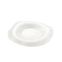 Блюдо сервировочное ручная работа;фарфор;D=29,H=3см;белый