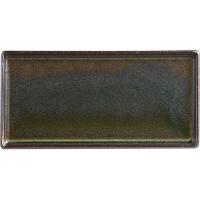 Блюдо «Ваби Саби Слейт» прямоугольное;фарфор;,L=160,B=75мм;антрацит