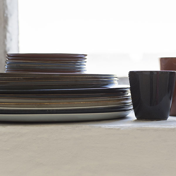 Тарелка;керамика;D=260,H=15мм;коричнев.