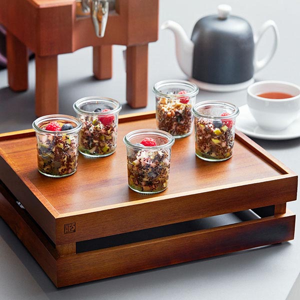 Стакан для подачи с крышкой набор[12шт];стекло;160мл;D=6,H=8см