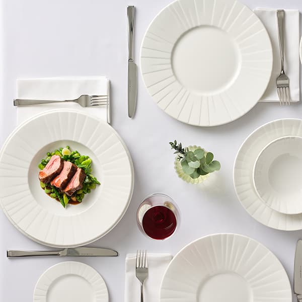 Тарелка «Алина» мелкая с бортом;фарфор;D=28,5/11,5см;белый