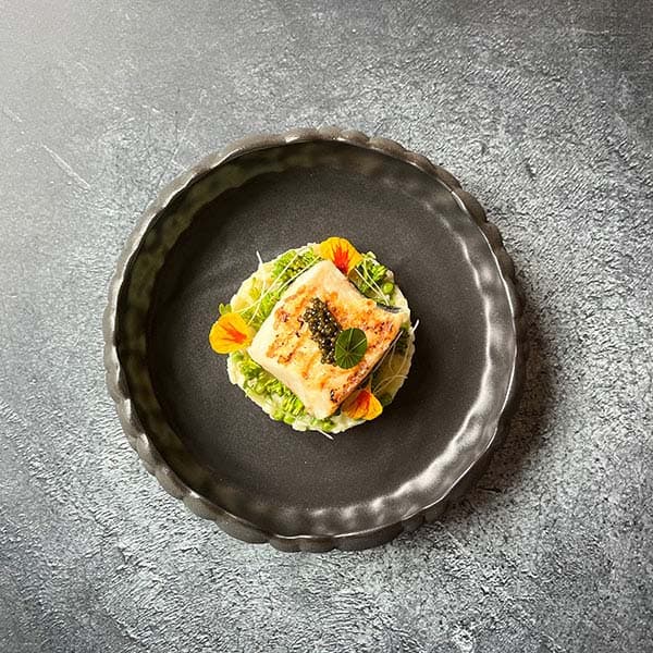 Тарелка «Ро Дизайн Бай Кевала» с бортом;керамика;D=200,H=55мм;черный