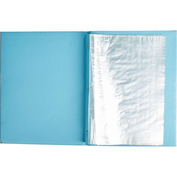 Папка-меню;кожезам.;,L=32,B=25см;голуб.