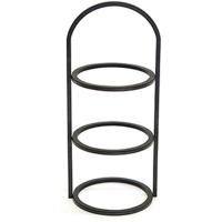 Подставка фуршетная трехъярусная (на 3 емкости);сталь;D=24,2,H=53,3см;черный