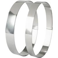 Форма кондитерская «Овал»;сталь нерж.;,H=35,L=190,B=120мм