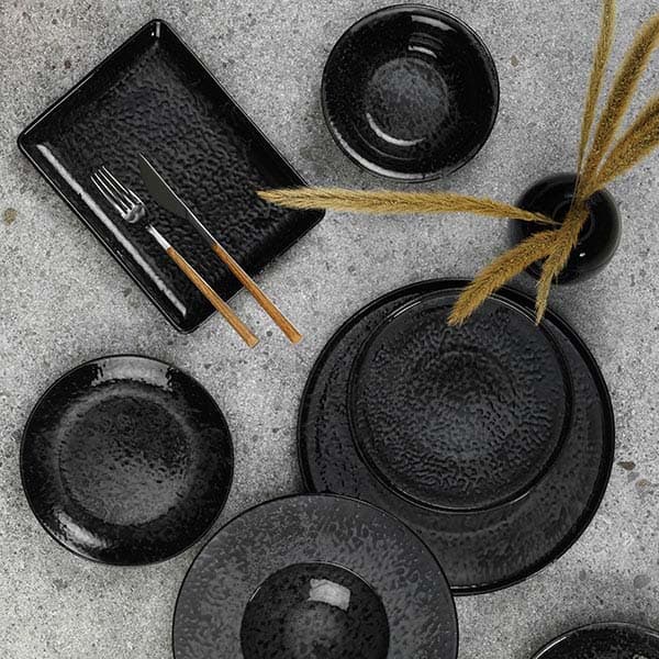 Тарелка «Нанокрем Блэк» мелкая;фарфор;D=230,H=25мм;черный