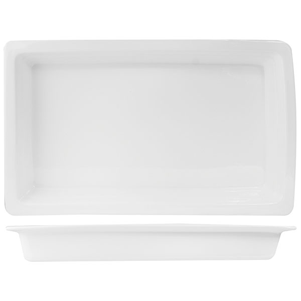 Гастроемкость «Кунстверк» (1/1);фарфор;,H=65,L=530,B=325мм;белый