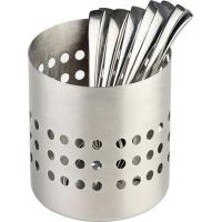 Емкость для столовых приборов;сталь нерж.;D=10,H=10см