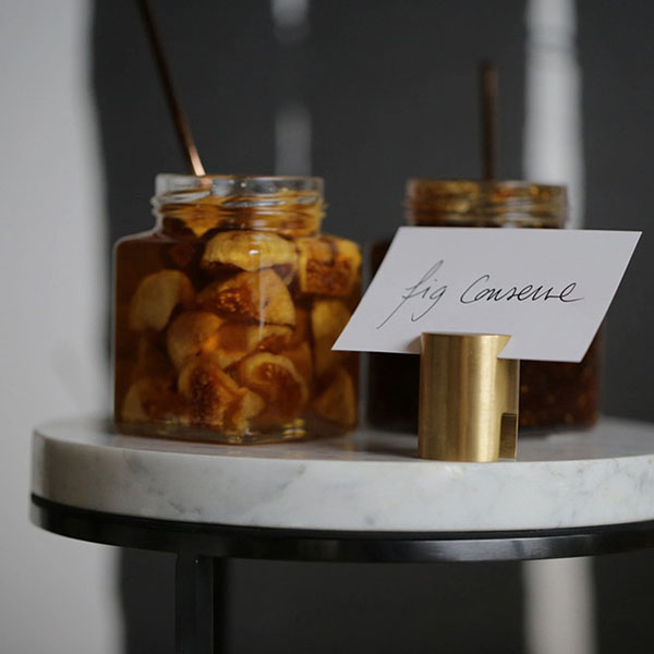 Держатель для карточек;сталь нерж.,латунь;D=30,H=38мм;латун.