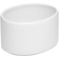 Емкость для пакетиков сахара «Монако Вайт» овальная;фарфор;,H=55,L=100мм;белый