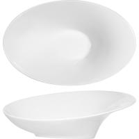 Салатник «Силуэт»;фарфор;,L=23см;слон.кость