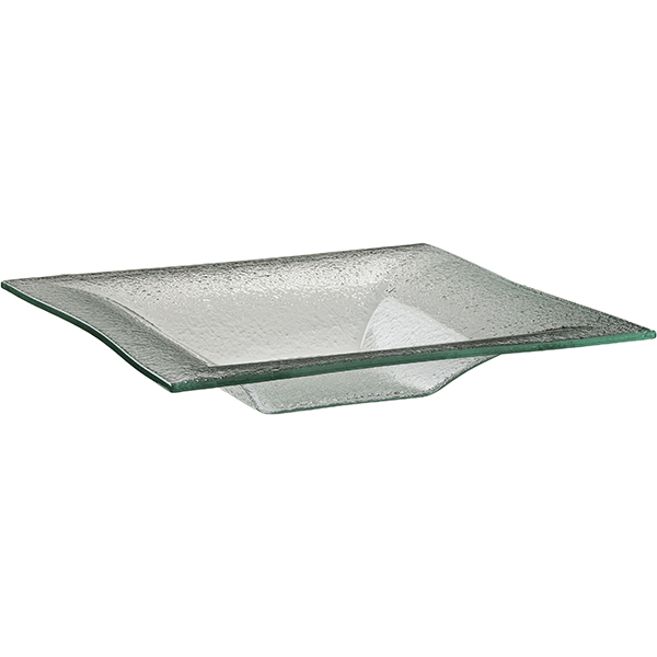 Салатник «Кьюбо» глубокий;стекло;1л;,H=45,L=295,B=295мм;прозр.