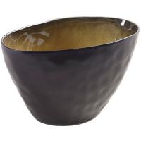 Салатник «Пьюр»;керамика;,H=13,L=20,5,B=12см;зелен.