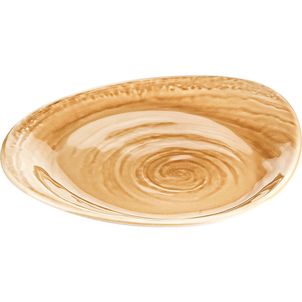 Тарелка «Скейп Охра» мелкая;фарфор;D=25см;бежев.