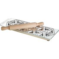 Форма д/равиоли 18 ячеек «Тортелли классичи»;алюмин.;,L=37/21,B=21см;серебрист.