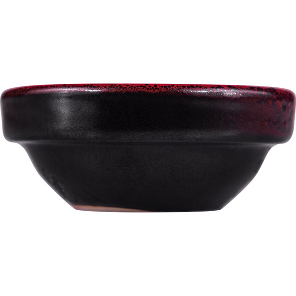 Соусник «Млечный путь красный»;фарфор;30мл;D=60,H=25мм;красный,черный