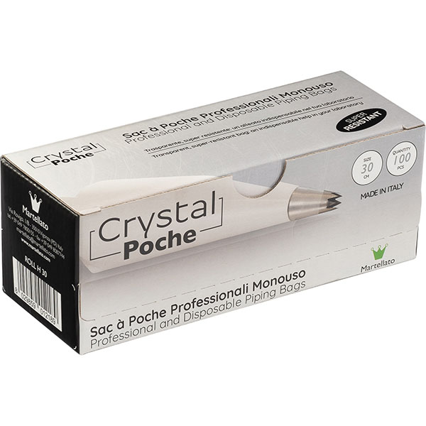 Мешок кондитерский одноразовый 80микрон[100шт];полиэтилен;,L=30см;прозр.