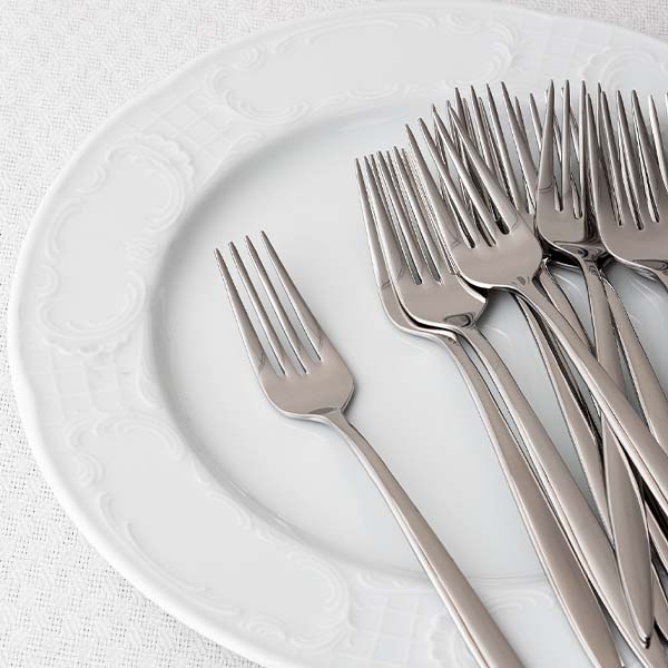 Вилка десертная «Адажио»;сталь нерж.;,L=185/55,B=4мм;металлич.